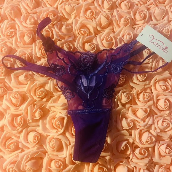 Purple 2 Strap Panties - Picture 1 of 2